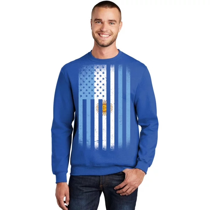 Vintage Argentina Flag Tall Sweatshirt