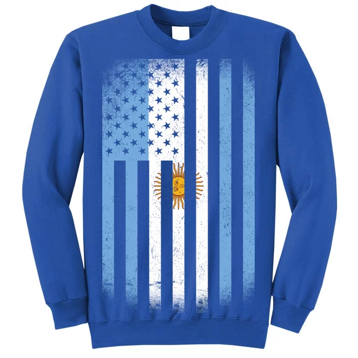 Vintage Argentina Flag Tall Sweatshirt