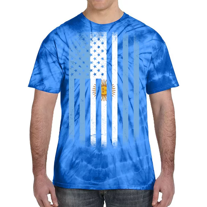 Vintage Argentina Flag Tie-Dye T-Shirt