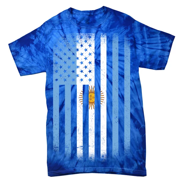 Vintage Argentina Flag Tie-Dye T-Shirt