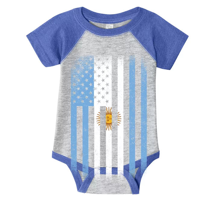 Vintage Argentina Flag Infant Baby Jersey Bodysuit