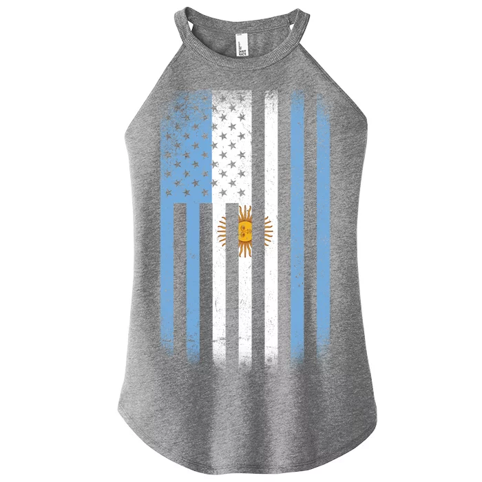 Vintage Argentina Flag Women’s Perfect Tri Rocker Tank