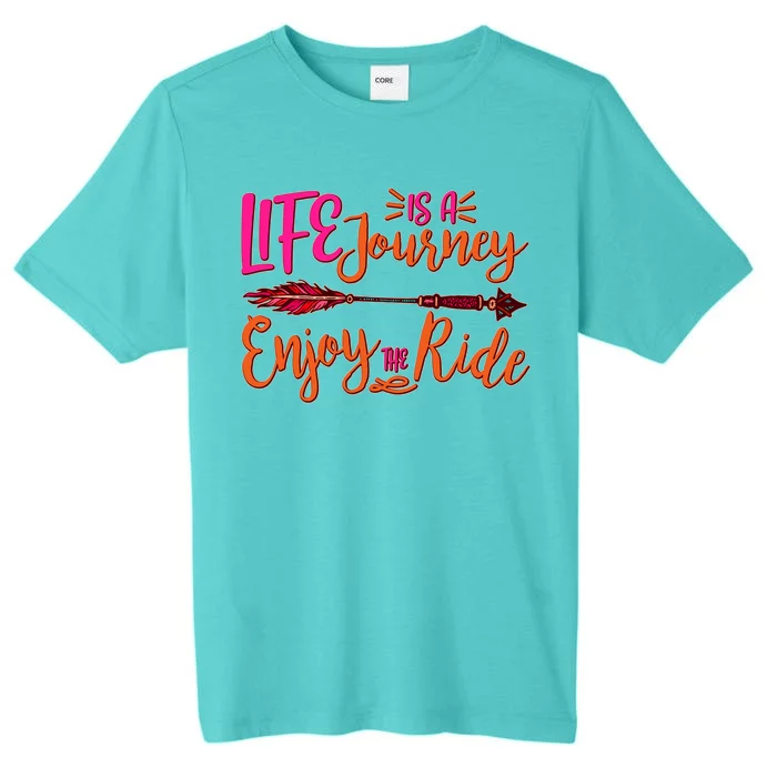 Vintage Arrow Life Is A Journey Enjoy The Ride ChromaSoft Performance T-Shirt