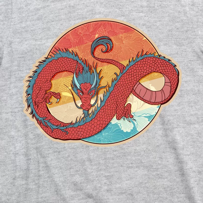 Vintage Asian Dragon Emblem T-Shirt