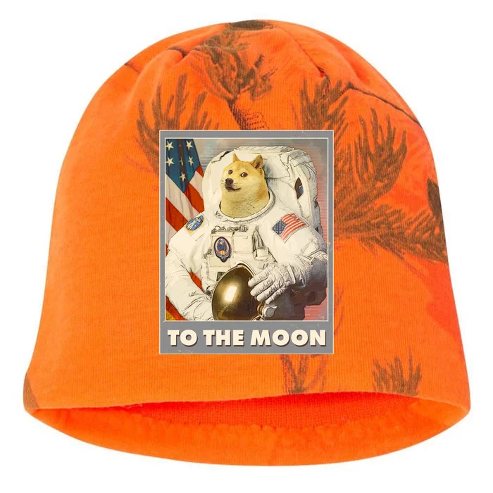 Vintage Astronaut Doge To The Moon Meme Kati - Camo Knit Beanie