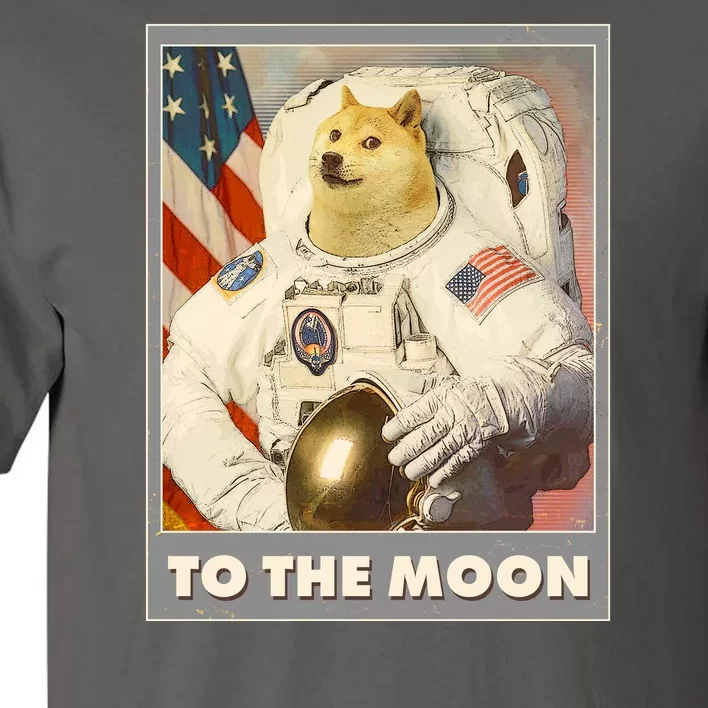 Vintage Astronaut Doge To The Moon Meme Tall T-Shirt