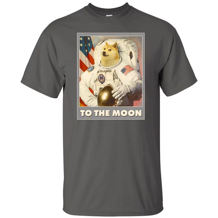 Vintage Astronaut Doge To The Moon Meme Tall T-Shirt