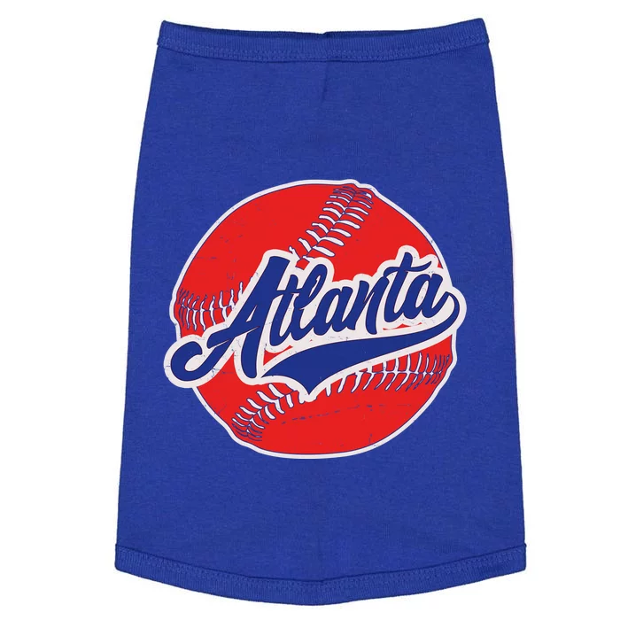 Vintage Atlanta Baseball Sports Logo Doggie Tank