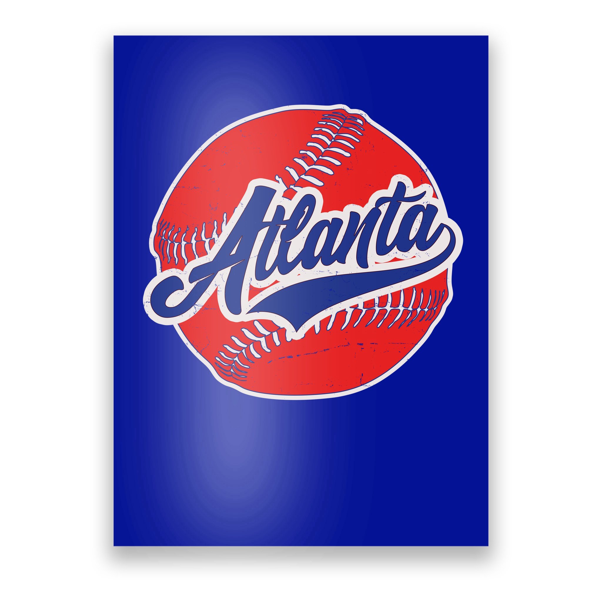 Teeshirtpalace Vintage Atlanta Baseball Sports Logo T-Shirt