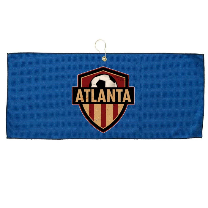 Vintage Atlanta GA USA Soccer Shield Logo Large Microfiber Waffle Golf Towel