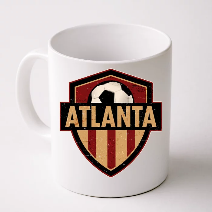 Vintage Atlanta GA USA Soccer Shield Logo Front & Back Coffee Mug