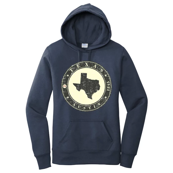 Vintage Austin Texas Logo Women's Pullover Hoodie