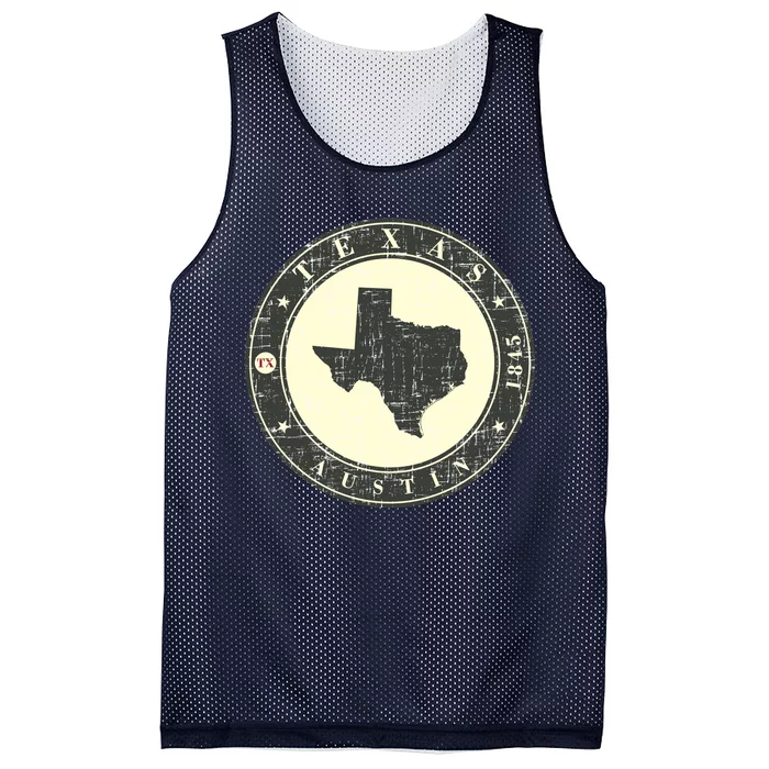 Vintage Austin Texas Logo Mesh Reversible Basketball Jersey Tank