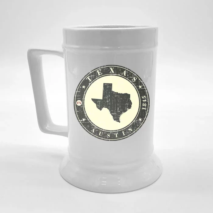 Vintage Austin Texas Logo Front & Back Beer Stein