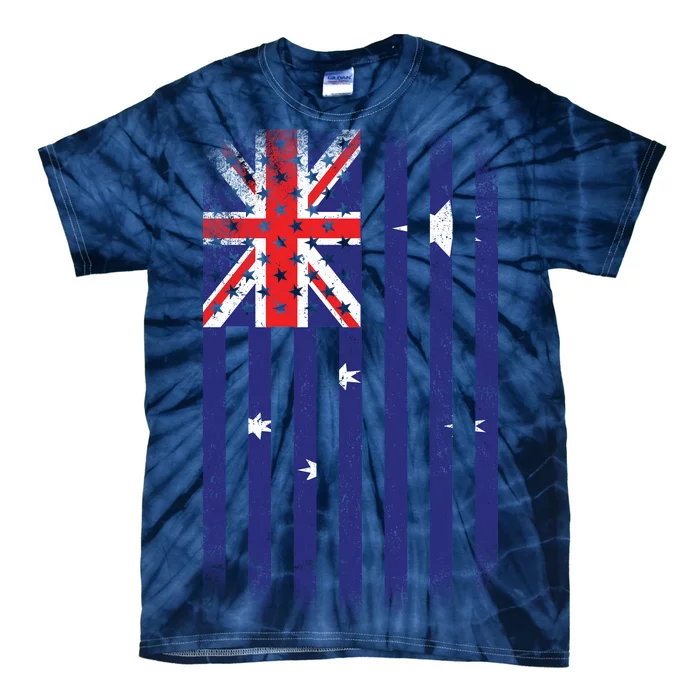 Vintage Australian Flag Tie-Dye T-Shirt