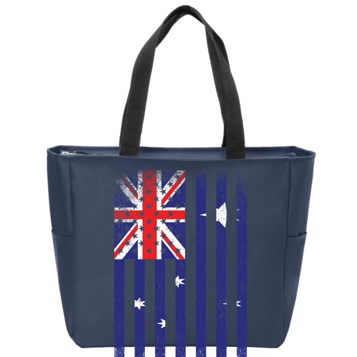 Vintage Australian Flag Zip Tote Bag