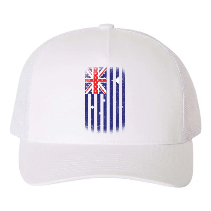 Vintage Australian Flag Yupoong Adult 5-Panel Trucker Hat