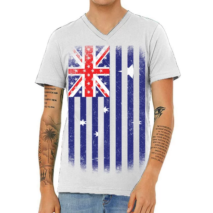 Vintage Australian Flag V-Neck T-Shirt