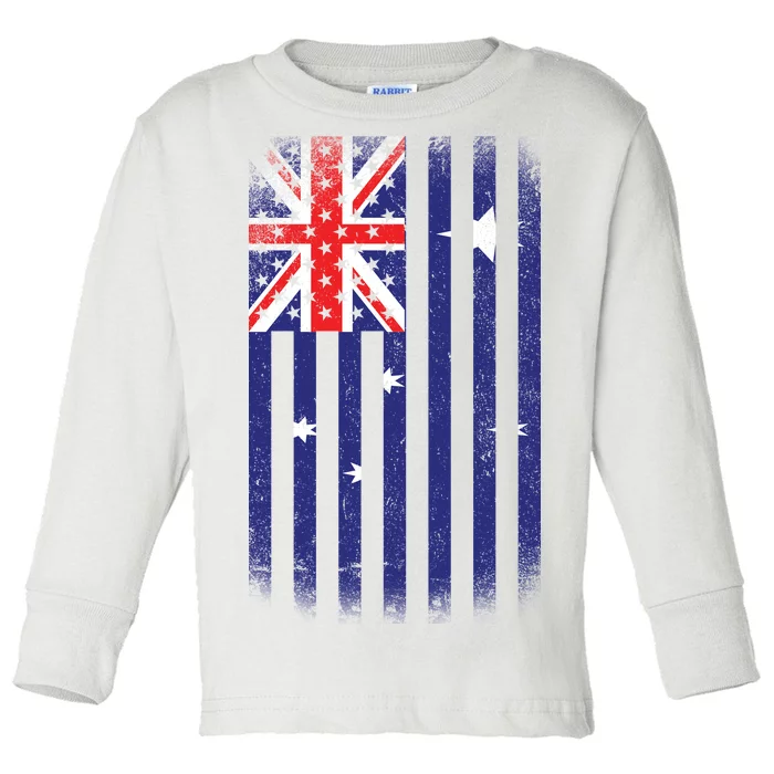 Vintage Australian Flag Toddler Long Sleeve Shirt