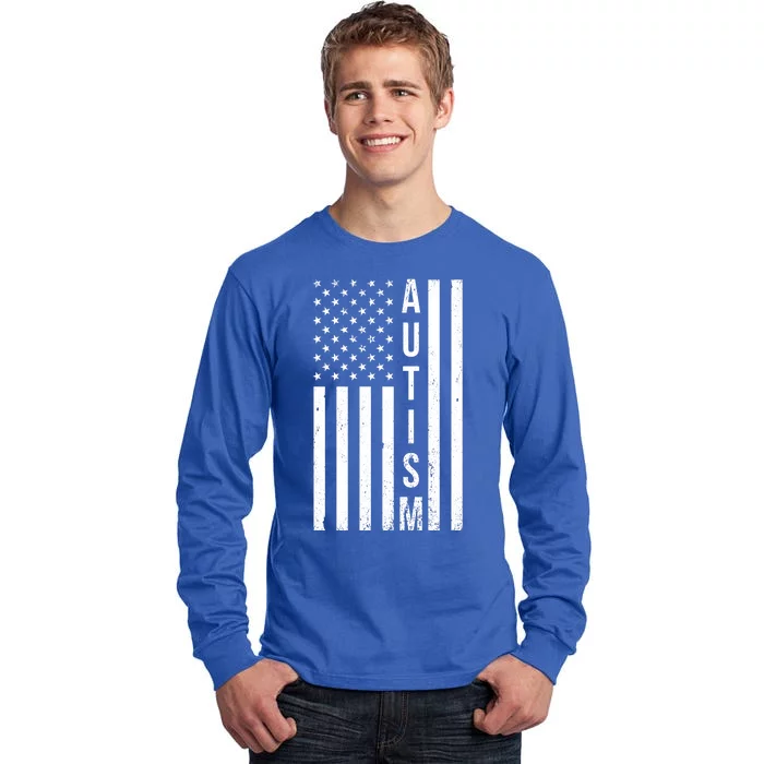 Vintage Autism Flag Tall Long Sleeve T-Shirt