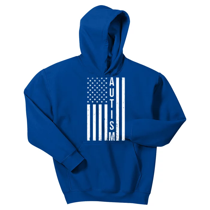 Vintage Autism Flag Kids Hoodie