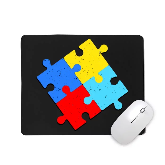 Vintage Autism Puzzle Mousepad