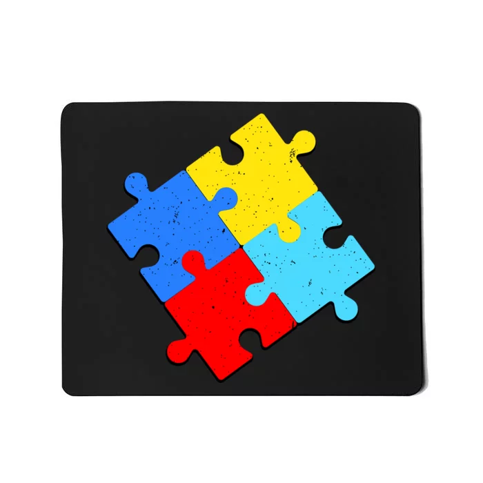 Vintage Autism Puzzle Mousepad