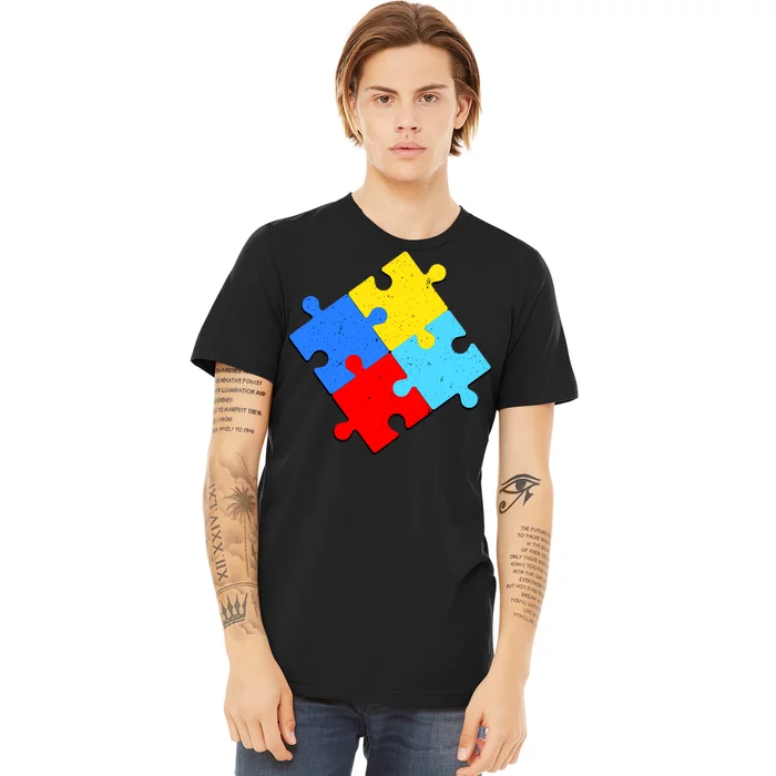 Vintage Autism Puzzle Premium T-Shirt