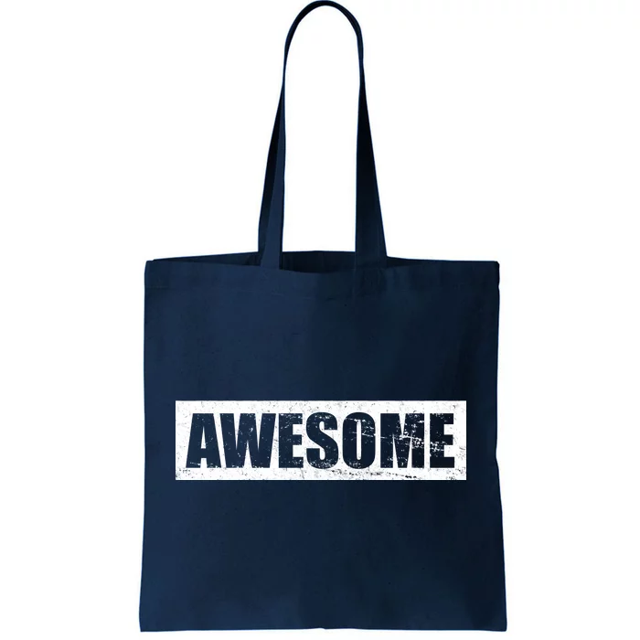 Vintage Awesome Logo Tote Bag