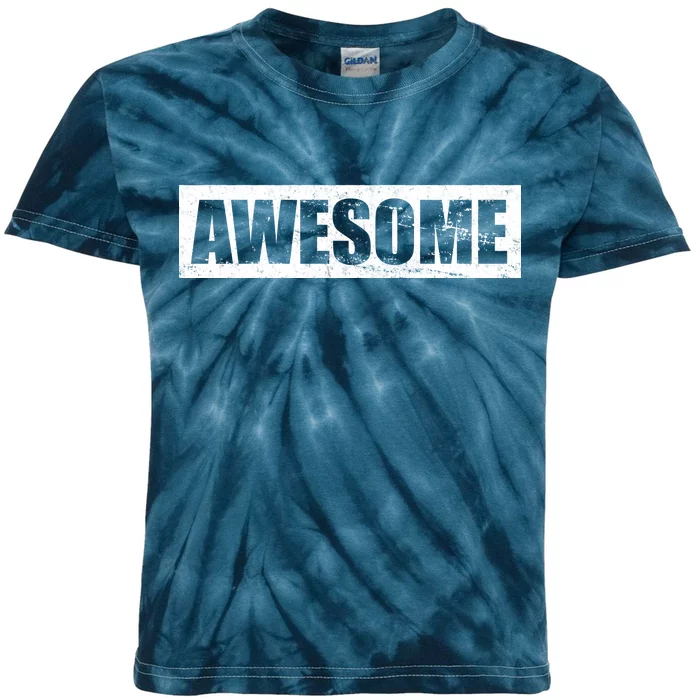 Vintage Awesome Logo Kids Tie-Dye T-Shirt