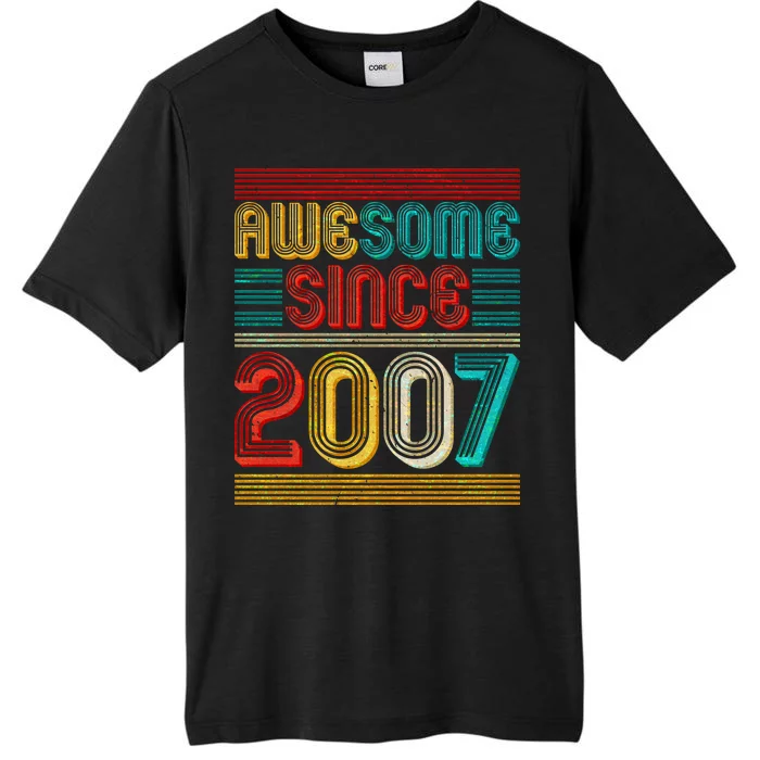 Vintage Awesome Since 2007 Happy 12th Birthday ChromaSoft Performance T-Shirt