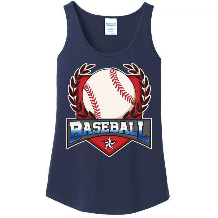 Vintage Baseball Fan Logo Ladies Essential Tank