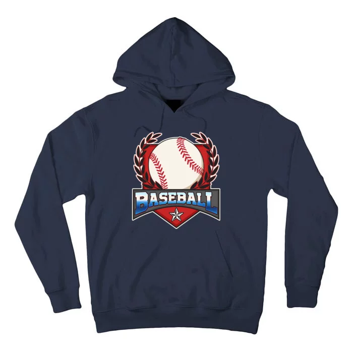 Vintage Baseball Fan Logo Tall Hoodie