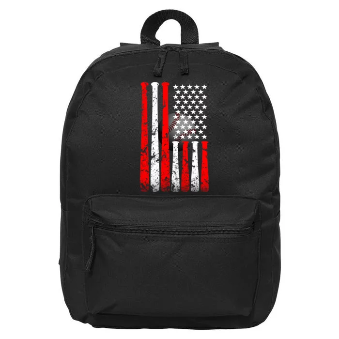 Vintage Baseball Flag 16 in Basic Backpack