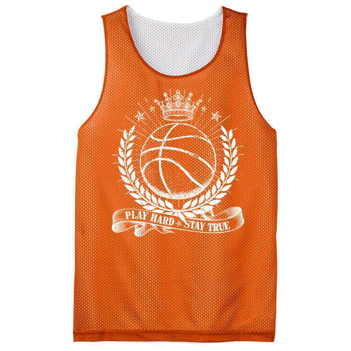 Vintage Basketball Stay True Play Hard Mesh Reversible Basketball Jersey Tank