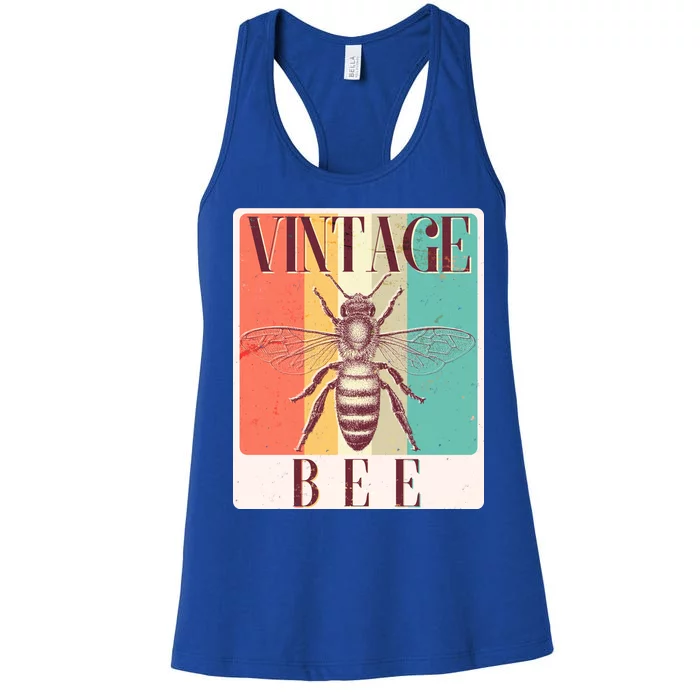 Vintage Bee Women's Racerback Tank