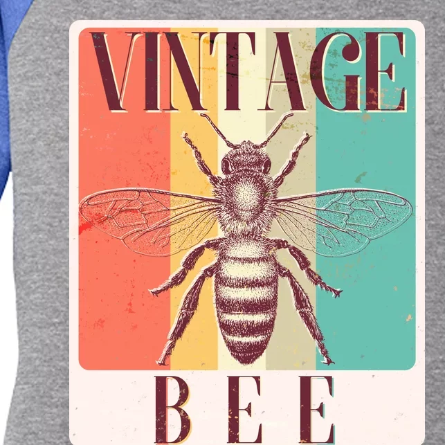 Vintage Bee Women's Tri-Blend 3/4-Sleeve Raglan Shirt