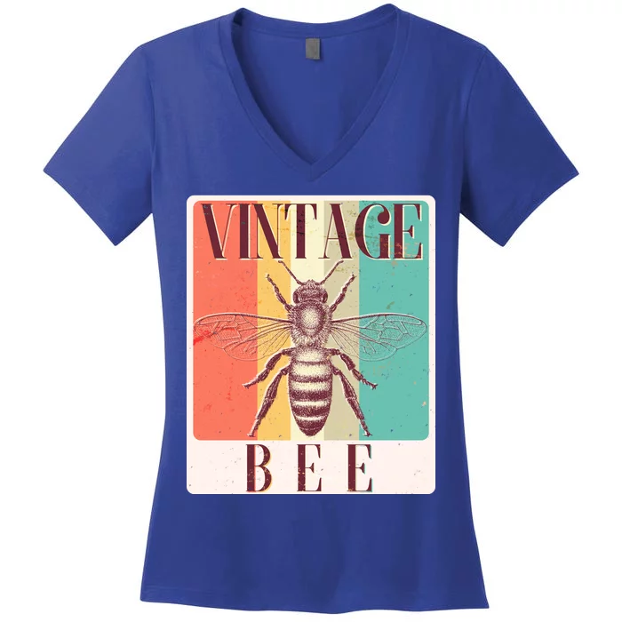 Vintage Bee Women's V-Neck T-Shirt