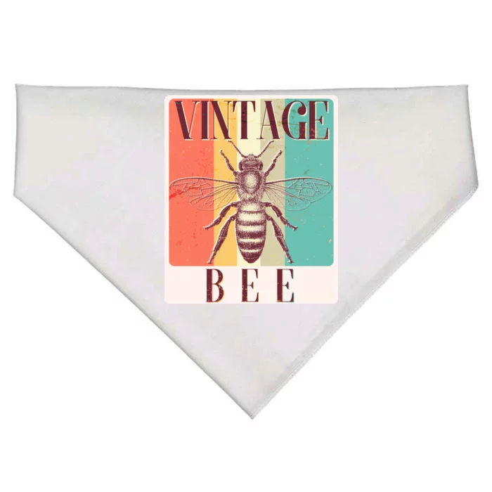 Vintage Bee USA-Made Doggie Bandana