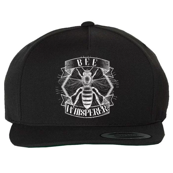 Vintage Bee Whisperer Wool Snapback Cap