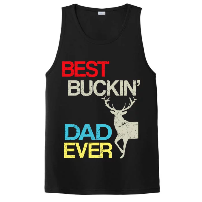 Vintage Best Buckin Dad Hunting Performance Tank