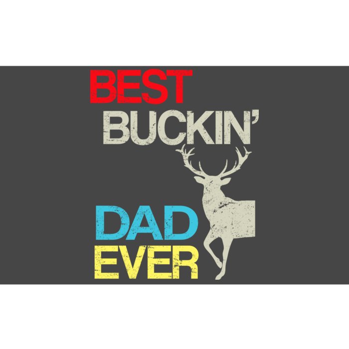 Vintage Best Buckin Dad Hunting Bumper Sticker