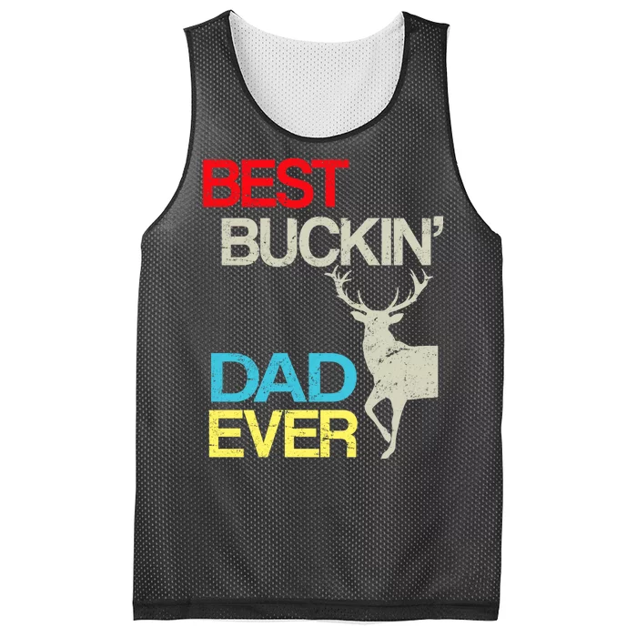 Vintage Best Buckin Dad Hunting Mesh Reversible Basketball Jersey Tank