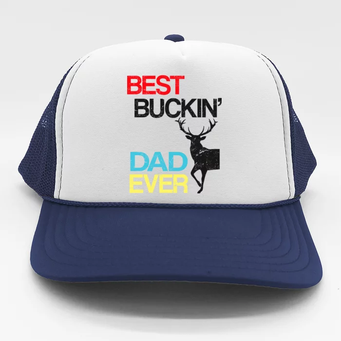 Vintage Best Buckin Dad Hunting Trucker Hat