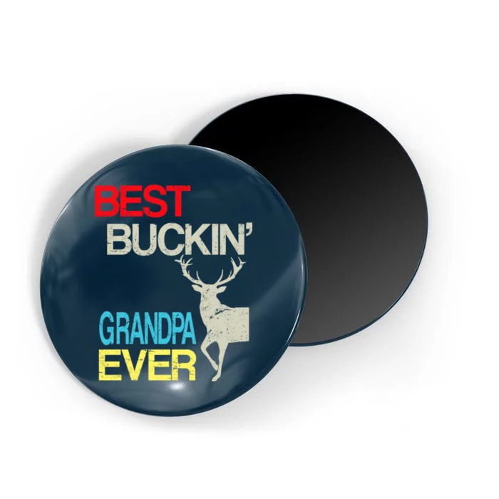 Vintage Best Buckin Grandpa Hunting Magnet