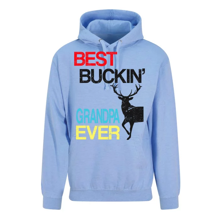 Vintage Best Buckin Grandpa Hunting Unisex Surf Hoodie