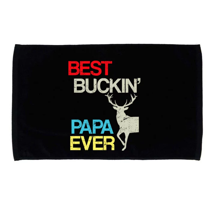 Vintage Best Buckin Papa Hunting Microfiber Hand Towel