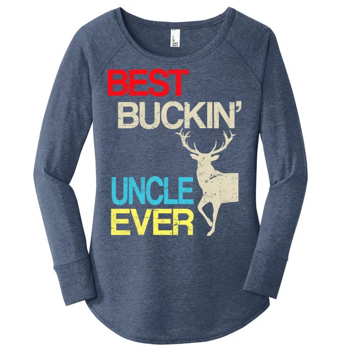 Vintage Best Buckin Uncle Hunting Women's Perfect Tri Tunic Long Sleeve Shirt