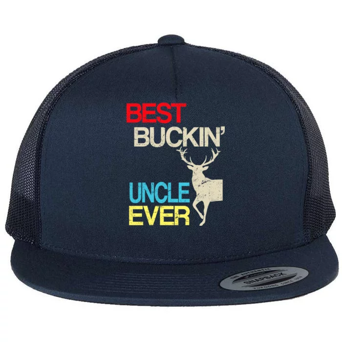 Vintage Best Buckin Uncle Hunting Flat Bill Trucker Hat