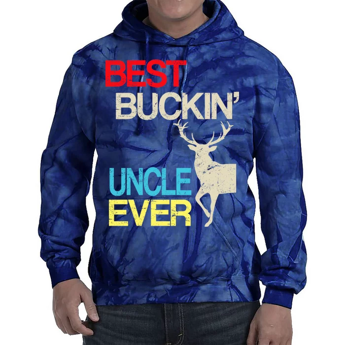 Vintage Best Buckin Uncle Hunting Tie Dye Hoodie